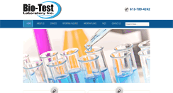 Desktop Screenshot of bio-test.ca